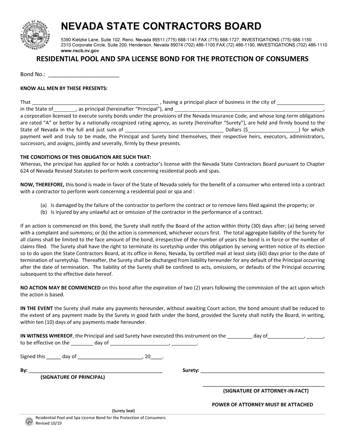 Nevada Contractors License Bonds - MG Surety Bonds